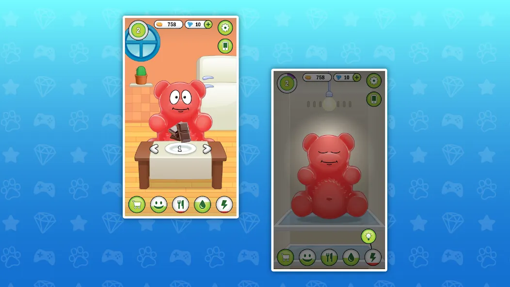 My Jelly Bear Pet [МОД: Много денег, Монет и Все открыто] Screenshot 2
