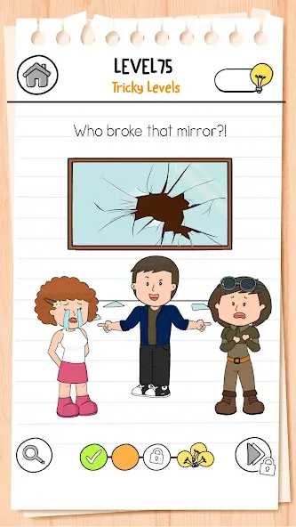 Brain Test 3: Tricky Quests (Тест на умение мыслить 3) [МОД: Меню, Бесконечные монеты и Открытые уровни] Screenshot 5