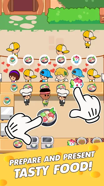 Food Fever: Restaurant Tycoon (Фуд Фивер) [МОД: Много денег, Монет и Все открыто] Screenshot 3