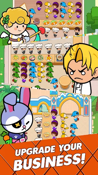 Food Fever: Restaurant Tycoon (Фуд Фивер) [МОД: Много денег, Монет и Все открыто] Screenshot 4