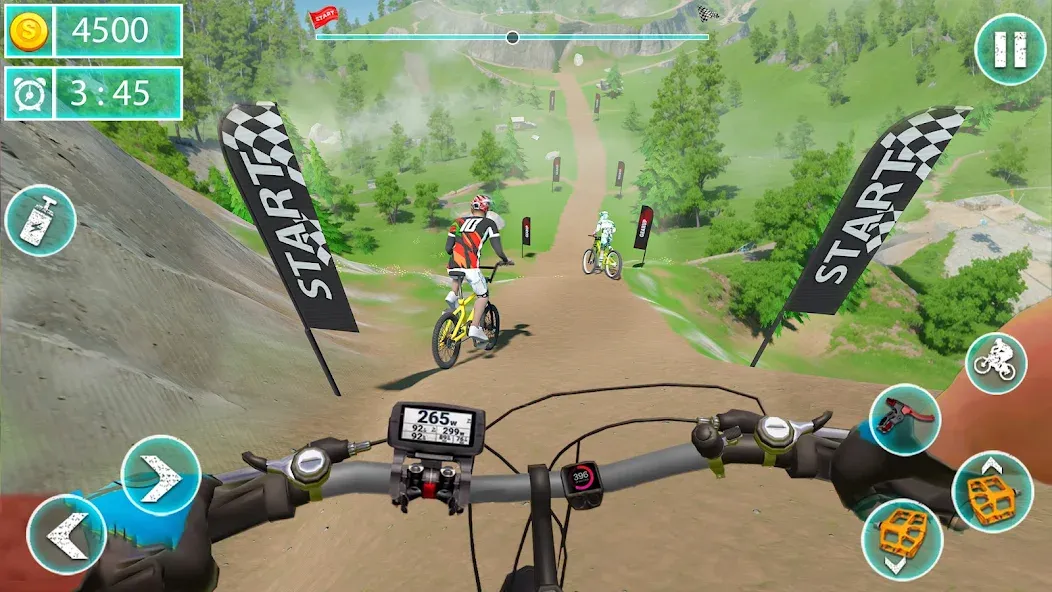 MTB Downhill: BMX Racer [МОД: Все открыто, Дополнительные деньги и Меню MOD] Screenshot 1