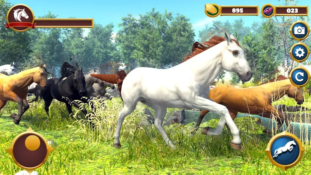 Virtual Horse Family Simulator [МОД: Много монет, Открытые уровни и Мега MOD] Screenshot 1