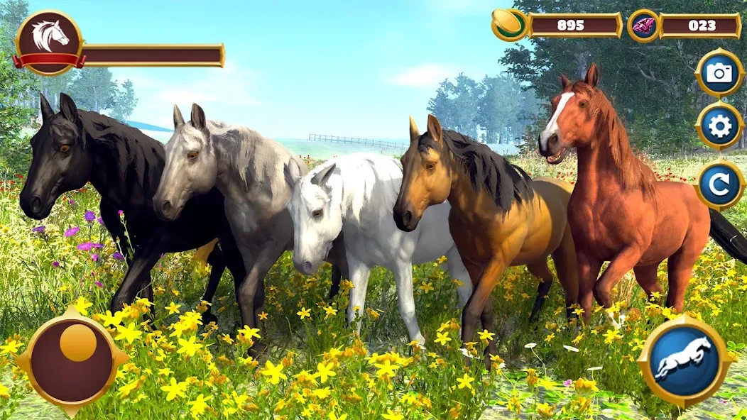 Virtual Horse Family Simulator [МОД: Много монет, Открытые уровни и Мега MOD] Screenshot 2