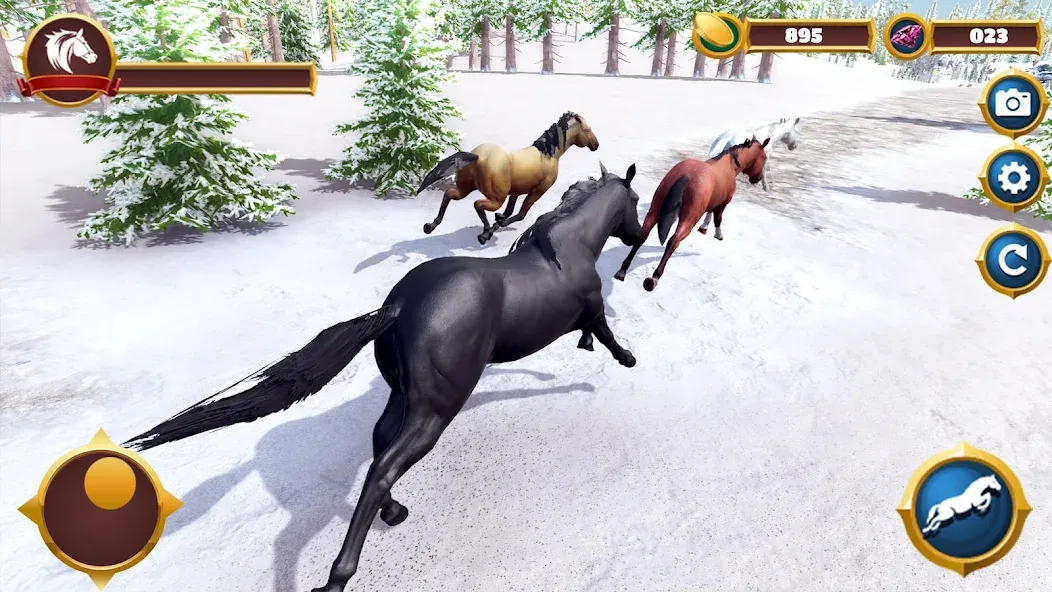 Virtual Horse Family Simulator [МОД: Много монет, Открытые уровни и Мега MOD] Screenshot 4