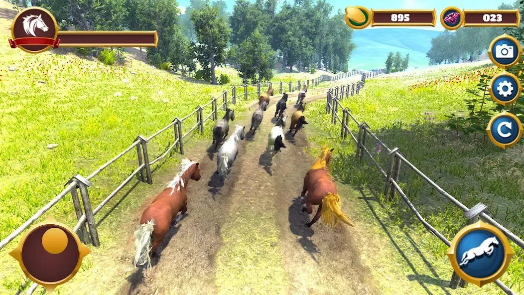 Virtual Horse Family Simulator [МОД: Много монет, Открытые уровни и Мега MOD] Screenshot 5