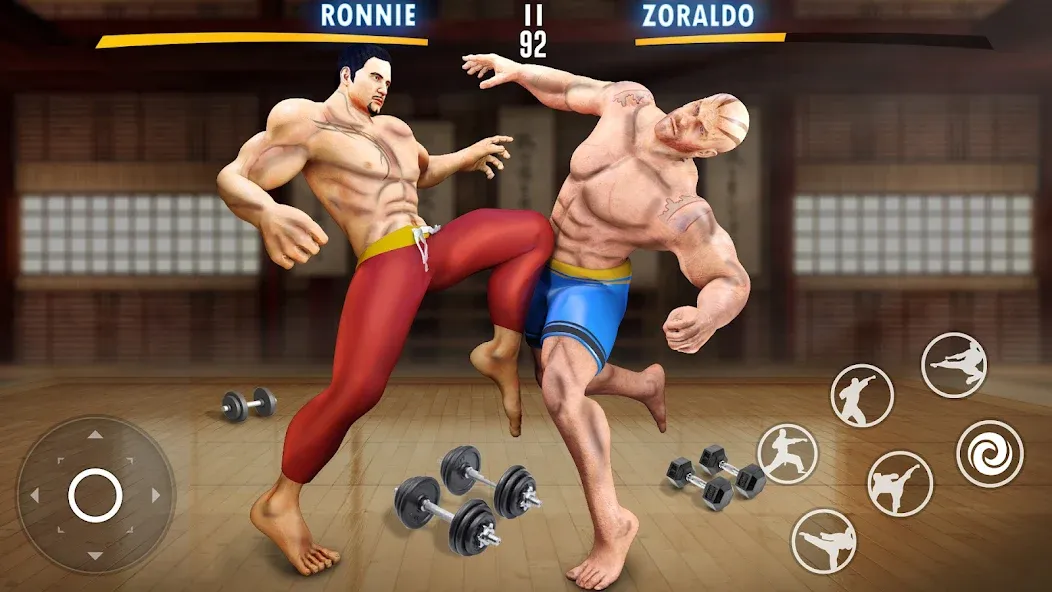 Kung Fu Heros: Fighting Game (упергеройский файтинг Кунгфуигры) [МОД: Все открыто, Дополнительные деньги и Меню MOD] Screenshot 3