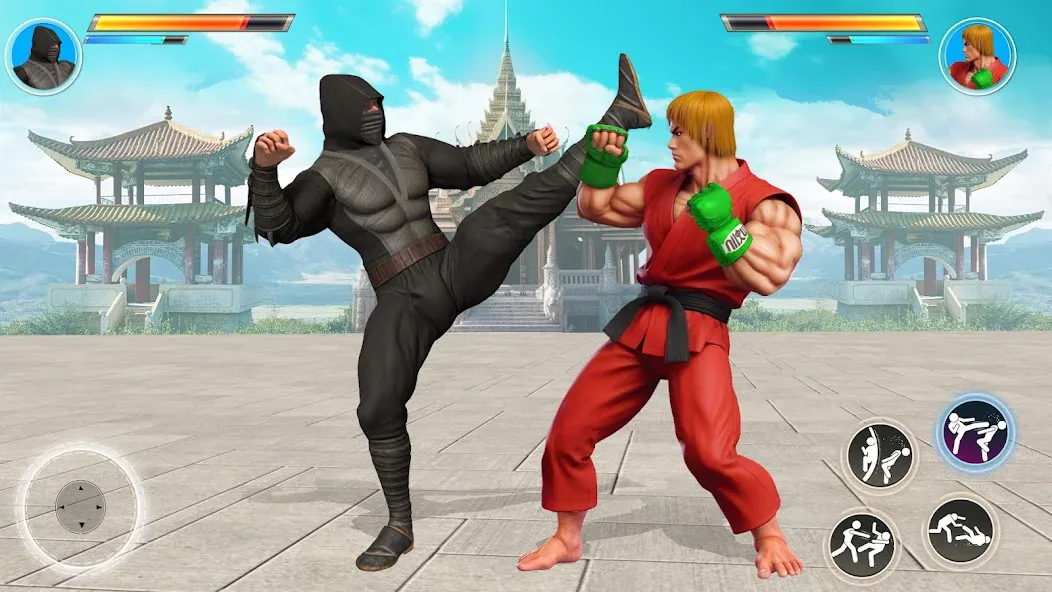 Kung Fu Heros: Fighting Game (упергеройский файтинг Кунгфуигры) [МОД: Все открыто, Дополнительные деньги и Меню MOD] Screenshot 4