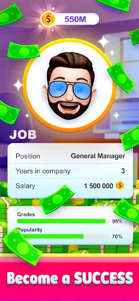 Story Life Simulator: Idle Sim (Стри Лайф Симулятор) [МОД: Много монет, Открытые уровни и Мега MOD] Screenshot 3
