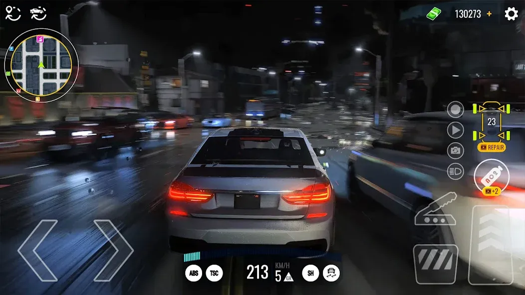 Driving Real Race City 3D (Драйвинг Реал Рейс Сити 3Д) [МОД: Меню, Бесконечные монеты и Открытые уровни] Screenshot 3