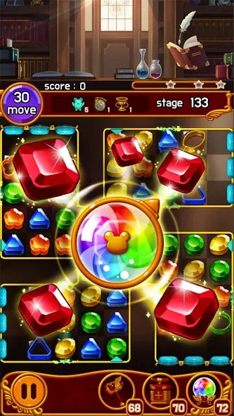 Jewel Magic Castle (Джуэл Мэджик Кэсл) [МОД: Много денег, Монет и Все открыто] Screenshot 1
