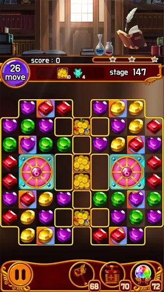 Jewel Magic Castle (Джуэл Мэджик Кэсл) [МОД: Много денег, Монет и Все открыто] Screenshot 4