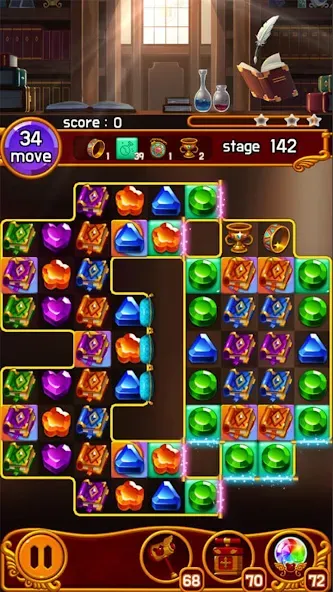 Jewel Magic Castle (Джуэл Мэджик Кэсл) [МОД: Много денег, Монет и Все открыто] Screenshot 5