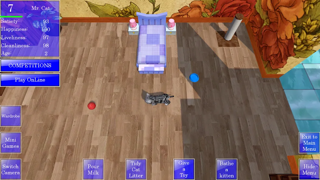 Cute Pocket Cat 3D (Сьют Покет Кэт 3Д) [МОД: Много денег, Монет и Все открыто] Screenshot 1