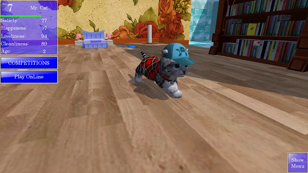 Cute Pocket Cat 3D (Сьют Покет Кэт 3Д) [МОД: Много денег, Монет и Все открыто] Screenshot 2