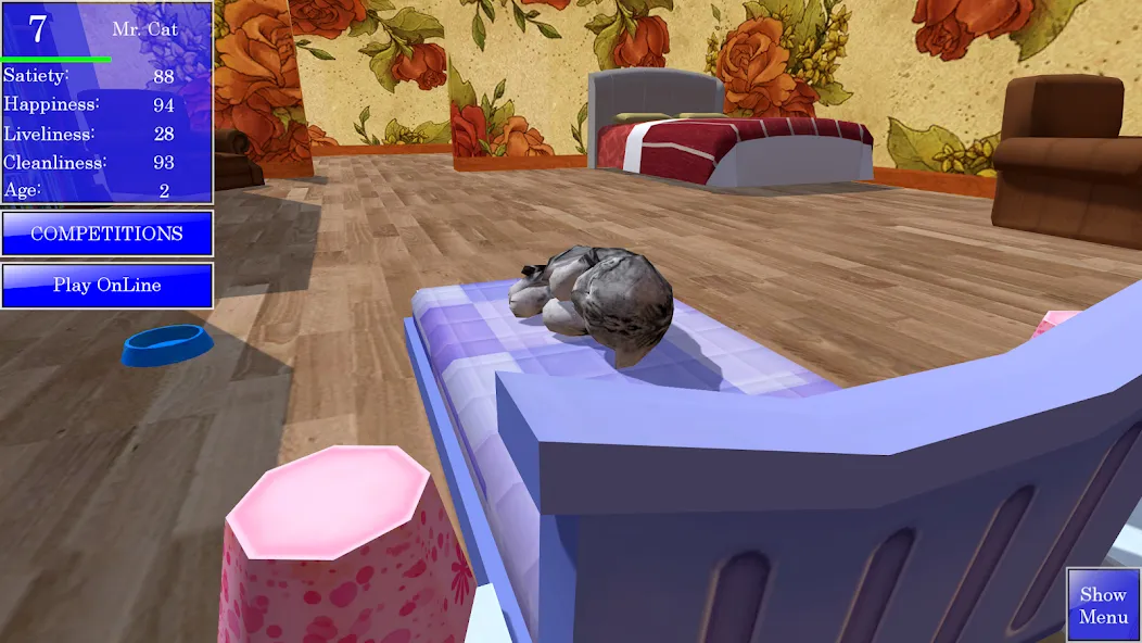 Cute Pocket Cat 3D (Сьют Покет Кэт 3Д) [МОД: Много денег, Монет и Все открыто] Screenshot 3