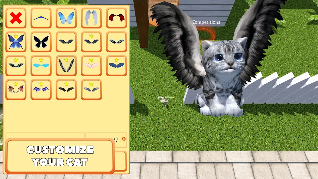Cute Pocket Cat 3D - Part 2 (Сьют Покет Кэт 3Д) [МОД: Все открыто, Дополнительные деньги и Меню MOD] Screenshot 2