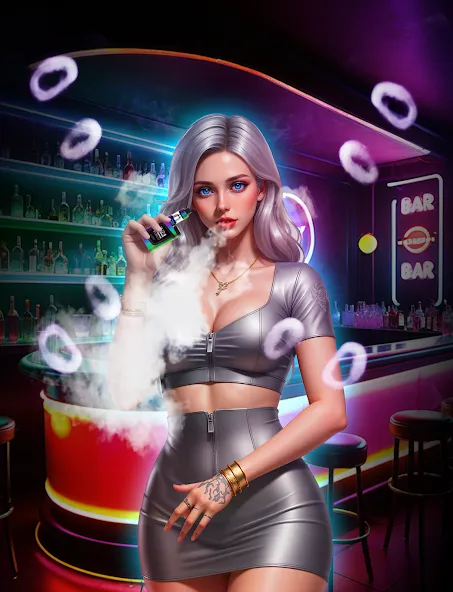 Virtual Vape Smoke Simulation (Виртуальное имитирование дыма от вэйпа) [МОД: Бесконечные деньги, Монеты и Мега MOD] Screenshot 2