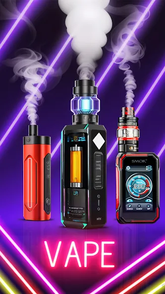 Virtual Vape Smoke Simulation (Виртуальное имитирование дыма от вэйпа) [МОД: Бесконечные деньги, Монеты и Мега MOD] Screenshot 4