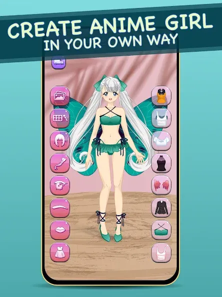 Anime Dress Up for Adults [МОД: Много денег, Монет и Все открыто] Screenshot 2