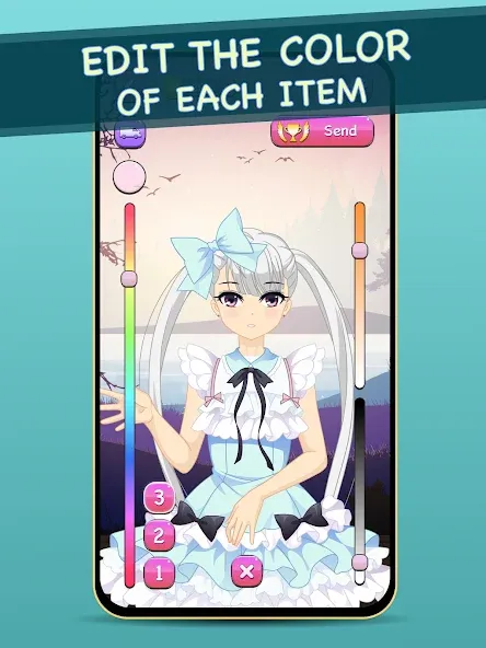 Anime Dress Up for Adults [МОД: Много денег, Монет и Все открыто] Screenshot 4