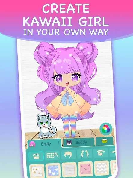 Chibi Dress Up Games for Girls [МОД: Много денег, Монет и Все открыто] Screenshot 2