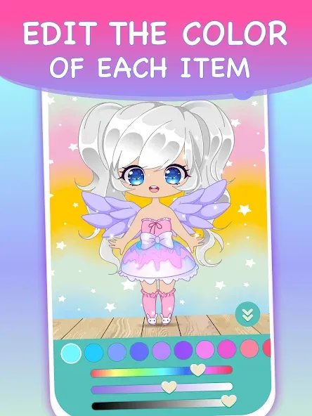 Chibi Dress Up Games for Girls [МОД: Много денег, Монет и Все открыто] Screenshot 4
