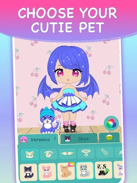 Chibi Dress Up Games for Girls [МОД: Много денег, Монет и Все открыто] Screenshot 5