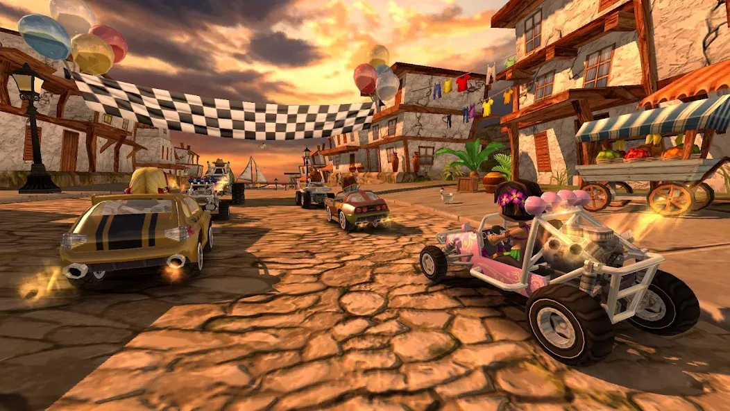 Beach Buggy Racing (Бич Багги Рейсинг) [МОД: Все открыто, Дополнительные деньги и Меню MOD] Screenshot 1
