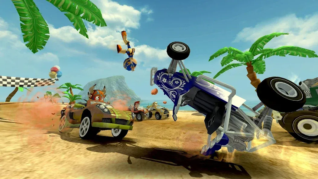 Beach Buggy Racing (Бич Багги Рейсинг) [МОД: Все открыто, Дополнительные деньги и Меню MOD] Screenshot 4