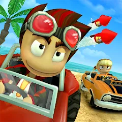 Скачать Beach Buggy Racing (Бич Багги Рейсинг) [МОД: Все открыто, Дополнительные деньги и Меню MOD] | Взлом Beach Buggy Racing на Андроид