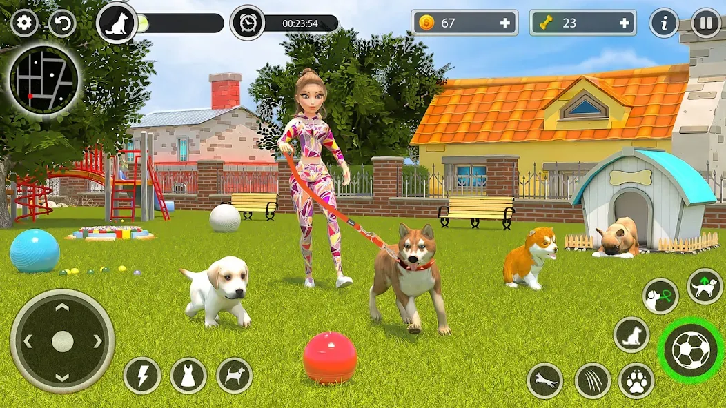 Dog Simulator Pet Dog Games 3D [МОД: Много денег, Монет и Все открыто] Screenshot 5