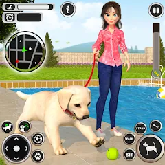 Скачать Dog Simulator Pet Dog Games 3D [МОД: Много денег, Монет и Все открыто] | Взлом Dog Simulator Pet Dog Games 3D на Андроид