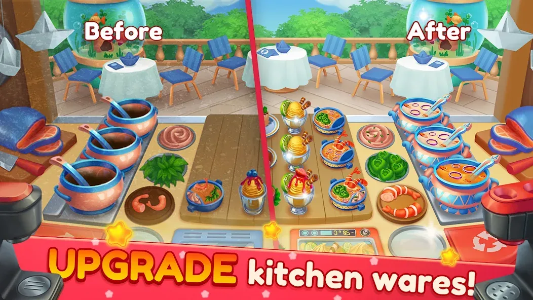 Cooking Artist: Kitchen Game (Кукинг Артист) [МОД: Все открыто, Дополнительные деньги и Меню MOD] Screenshot 2