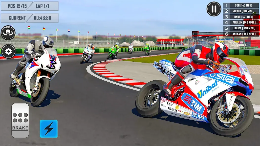 3D Bike Racing Games Offline [МОД: Меню, Бесконечные монеты и Открытые уровни] Screenshot 2