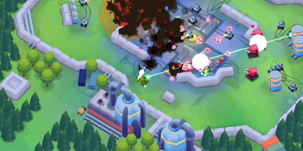 Stickman Tank Battle (Стикмен Танк Баттл) [МОД: Много денег, Монет и Все открыто] Screenshot 5