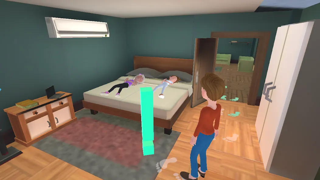 Super Dad Virtual : Happy Game [МОД: Меню, Бесконечные монеты и Открытые уровни] Screenshot 3