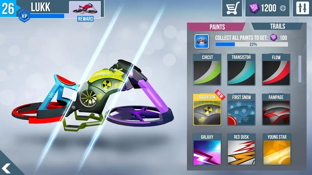 Gravity Rider Zero (Гравити Райдер Зеро) [МОД: Много денег, Монет и Все открыто] Screenshot 2