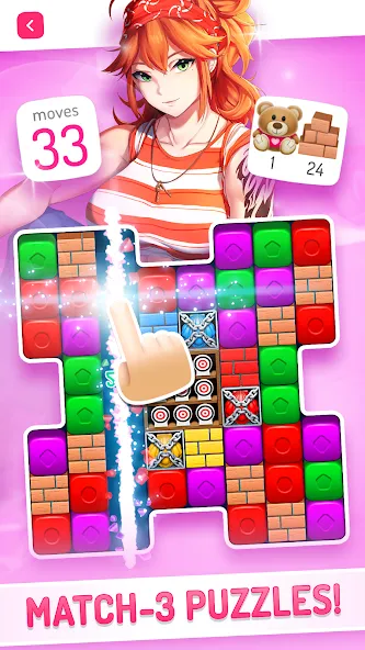 Eroblast: Waifu Dating Sim (Эробласт) [МОД: Много денег, Монет и Все открыто] Screenshot 3