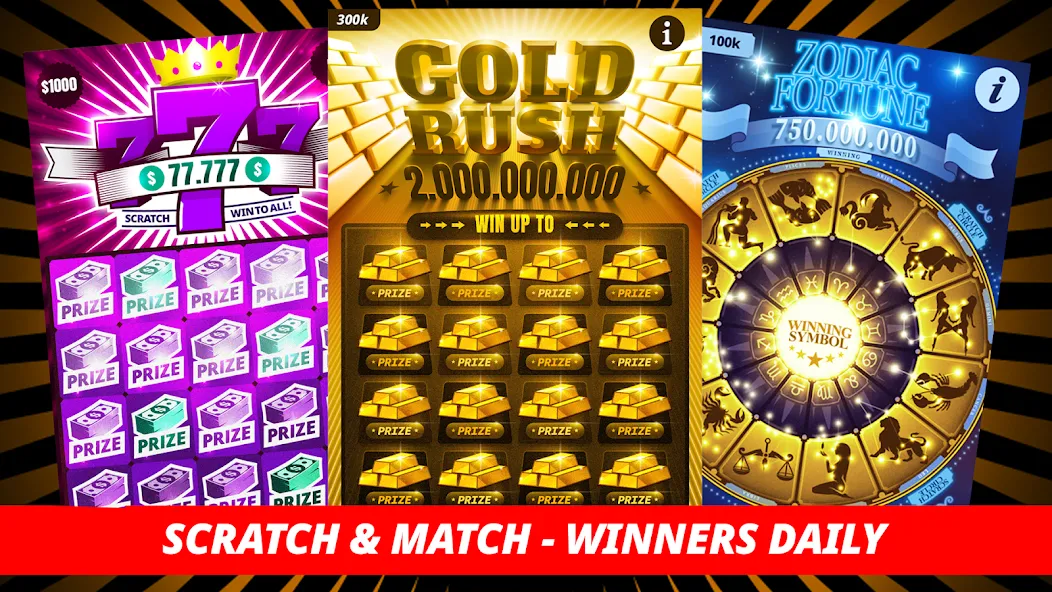 Lottery Scratchers - Winners [МОД: Много денег, Монет и Все открыто] Screenshot 1