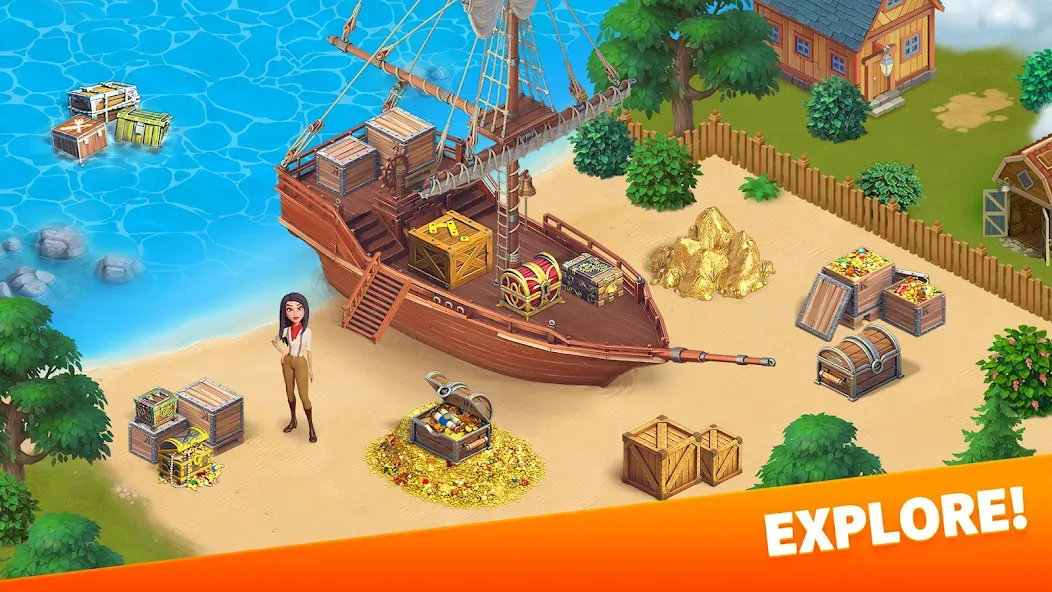 Klondike Adventures: Farm Game [МОД: Бесконечные деньги, Монеты и Мега MOD] Screenshot 5