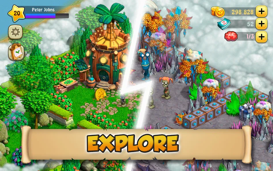 Zombie Castaways [МОД: Все открыто, Дополнительные деньги и Меню MOD] Screenshot 3