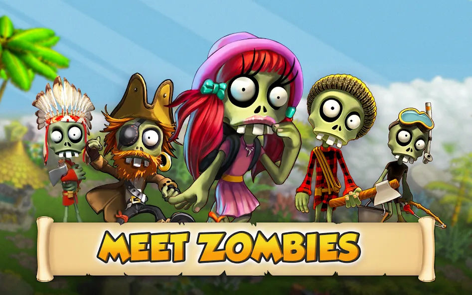 Zombie Castaways [МОД: Все открыто, Дополнительные деньги и Меню MOD] Screenshot 5