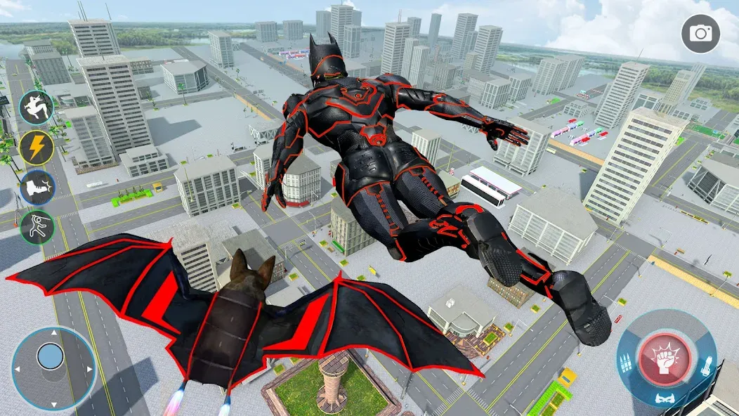 Flying Bat Robot Car Transform (Флайинг Бэт Робот Кар Трансформ) [МОД: Бесконечные деньги, Монеты и Мега MOD] Screenshot 2