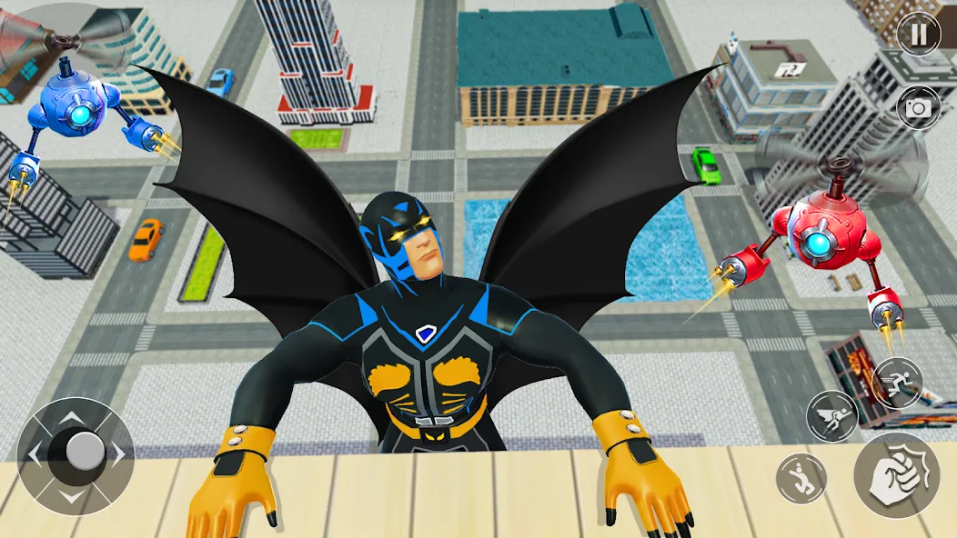 Flying Bat Robot Car Transform (Флайинг Бэт Робот Кар Трансформ) [МОД: Бесконечные деньги, Монеты и Мега MOD] Screenshot 3