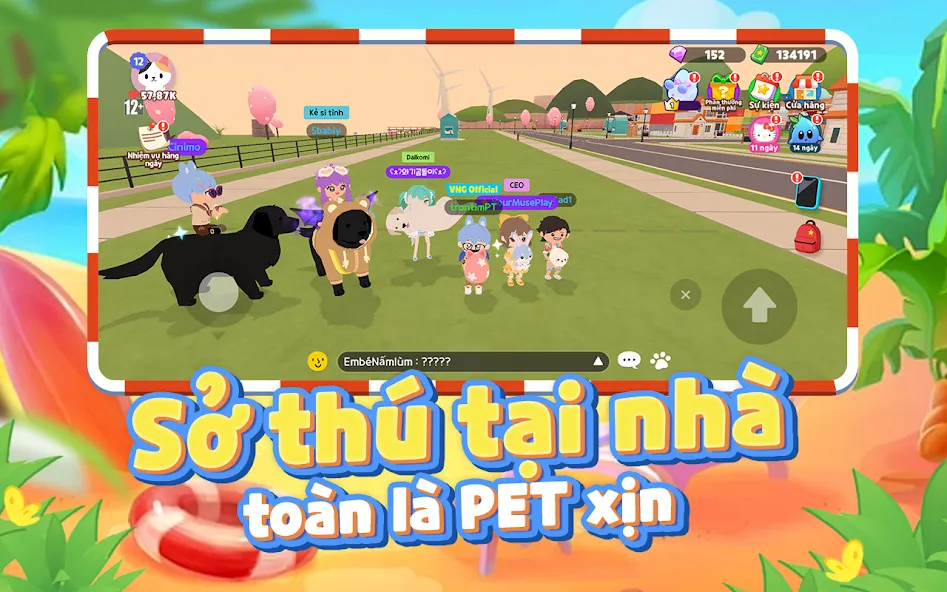 Play Together VNG (Плей Тугезер ВНГ) [МОД: Меню, Бесконечные монеты и Открытые уровни] Screenshot 3