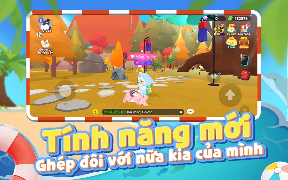 Play Together VNG (Плей Тугезер ВНГ) [МОД: Меню, Бесконечные монеты и Открытые уровни] Screenshot 4