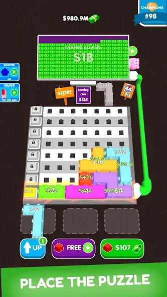 Button Fever (Баттон Фивер) [МОД: Меню, Бесконечные монеты и Открытые уровни] Screenshot 1