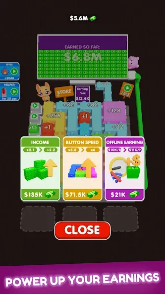 Button Fever (Баттон Фивер) [МОД: Меню, Бесконечные монеты и Открытые уровни] Screenshot 3