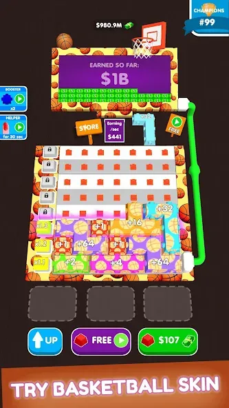 Button Fever (Баттон Фивер) [МОД: Меню, Бесконечные монеты и Открытые уровни] Screenshot 5