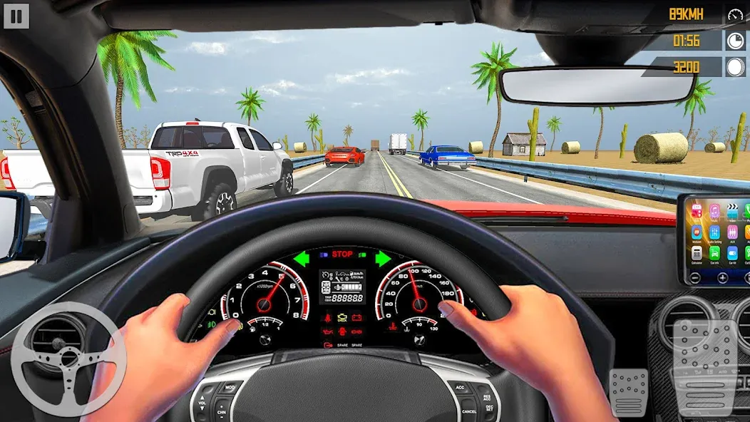 VR Traffic Racing In Car Drive (ВР Трафик Гонки на Автомобиле Вождения) [МОД: Бесконечные деньги, Монеты и Мега MOD] Screenshot 2